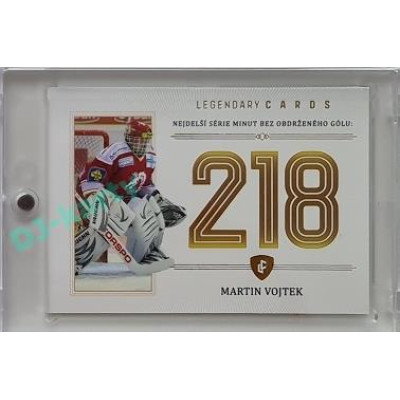 2023 Legendary Cards REKORDY ČESKÉ EXTRALIGY #ZC-SS5 Martin Vojtek Základní Část Gold 07/20