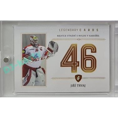 2023 Legendary Cards REKORDY ČESKÉ EXTRALIGY #ZC-MS01 Jiří Trvaj Základní Část Gold 07/20