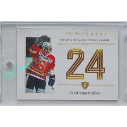 2023 Legendary Cards REKORDY ČESKÉ EXTRALIGY #ZC-S01 František Ptáček Základní Část Gold 07/20