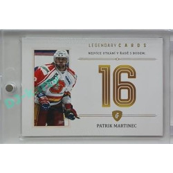 2023 Legendary Cards REKORDY ČESKÉ EXTRALIGY #ZC-PR6 Patrik Martinec Základní Část Gold 07/20