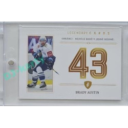2023 Legendary Cards REKORDY ČESKÉ EXTRALIGY #ZC-DP3 Brady Austin Základní Část Gold 07/20