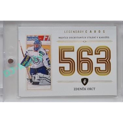 2023 Legendary Cards REKORDY ČESKÉ EXTRALIGY #ZC-MG1 Zdeněk Orct Základní Část Gold 07/20
