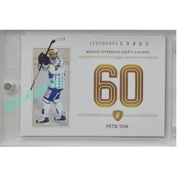 2023 Legendary Cards REKORDY ČESKÉ EXTRALIGY #ZC-WG3 Petr Ton Základní Část Gold 07/20