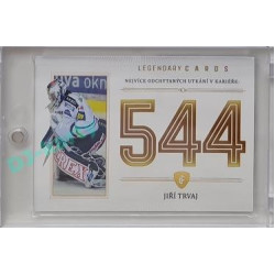 2023 Legendary Cards REKORDY ČESKÉ EXTRALIGY #ZC-MG3 Jiří Trvaj Základní Část Gold 07/20