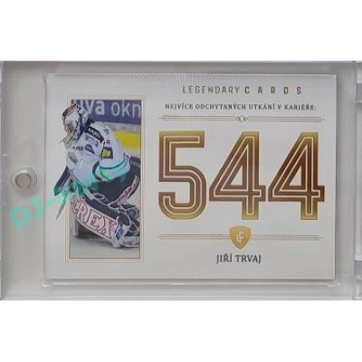 2023 Legendary Cards REKORDY ČESKÉ EXTRALIGY #ZC-MG3 Jiří Trvaj Základní Část Gold 07/20