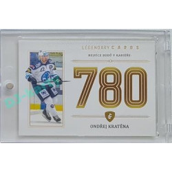 2023 Legendary Cards REKORDY ČESKÉ EXTRALIGY #ZC-PC5 Ondřej Kratěna Základní Část Gold 07/20