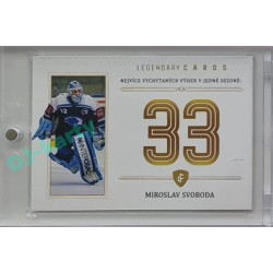 2023 Legendary Cards REKORDY ČESKÉ EXTRALIGY #ZC-WS3 Miroslav Svoboda Základní Část Gold 07/20