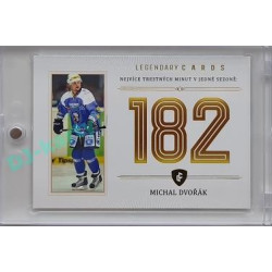 2023 Legendary Cards REKORDY ČESKÉ EXTRALIGY #ZC-PM3 Michal Dvořák Základní Část Gold 07/20