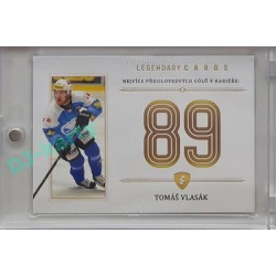 2023 Legendary Cards REKORDY ČESKÉ EXTRALIGY #ZC-PG5 Tomáš Vlasák Základní Část Gold 07/20