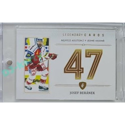 2023 Legendary Cards REKORDY ČESKÉ EXTRALIGY #ZC-AS5 Josef Beránek Základní Část Gold 07/20