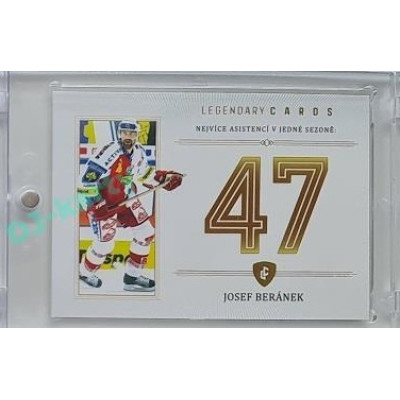 2023 Legendary Cards REKORDY ČESKÉ EXTRALIGY #ZC-AS5 Josef Beránek Základní Část Gold 07/20