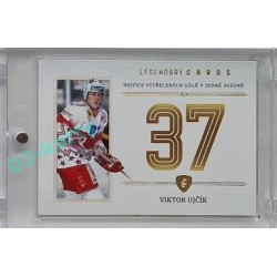 2023 Legendary Cards REKORDY ČESKÉ EXTRALIGY #ZC-GS3 Viktor Ujčík Základní Část Gold 07/20