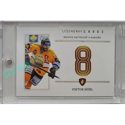 2023 Legendary Cards REKORDY ČESKÉ EXTRALIGY #ZC-MH4 Viktor Hübl Základní Část Gold 07/20