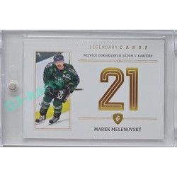 2023 Legendary Cards REKORDY ČESKÉ EXTRALIGY #ZC-S10 Marek Melenovský Základní Část Gold 07/20