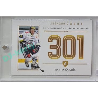 2023 Legendary Cards REKORDY ČESKÉ EXTRALIGY #ZC-P04 Martin Čakajík Základní Část Gold 07/20