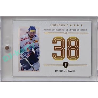2023 Legendary Cards REKORDY ČESKÉ EXTRALIGY #ZC-GS2 David Moravec Základní Část Gold 07/20