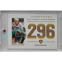 2023 Legendary Cards REKORDY ČESKÉ EXTRALIGY #ZC-P05 Petr Kumstát Základní Část Gold 07/20