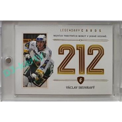 2023 Legendary Cards REKORDY ČESKÉ EXTRALIGY #ZC-PM1 Václav Skuhravý Základní Část Gold 07/20