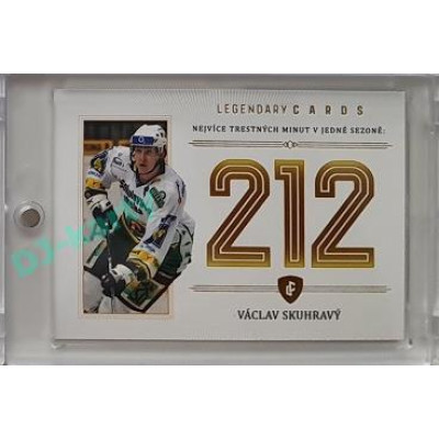 2023 Legendary Cards REKORDY ČESKÉ EXTRALIGY #ZC-PM1 Václav Skuhravý Základní Část Gold 07/20