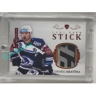 2023 Legendary Cards REKORDY ČESKÉ EXTRALIGY #GUS-01 Ondřej Kratěna Game Used Stick Expo Praha Red 1/1