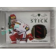 2023 Legendary Cards REKORDY ČESKÉ EXTRALIGY #GUS-08 Roman Červenka Game Used Stick Expo Praha Emerald 1/1