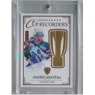 2023 Legendary Cards REKORDY ČESKÉ EXTRALIGY #CR-01 Ondřej Kratěna Cup Recorders Expo Praha Red 1/1