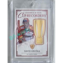 2023 Legendary Cards REKORDY ČESKÉ EXTRALIGY #CR-13 David Hruška Cup Recorders Expo Praha Red 1/1