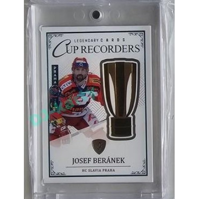 2023 Legendary Cards REKORDY ČESKÉ EXTRALIGY #CR-12 Josef Beránek Cup Recorders Expo Praha Turquoise 1/1