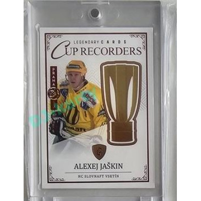 2023 Legendary Cards REKORDY ČESKÉ EXTRALIGY #CR-03 Alexej Jaškin Cup Recorders Expo Praha Red 1/1