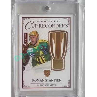2023 Legendary Cards REKORDY ČESKÉ EXTRALIGY #CR-05 Roman Stantien Cup Recorders Expo Praha Red 1/1