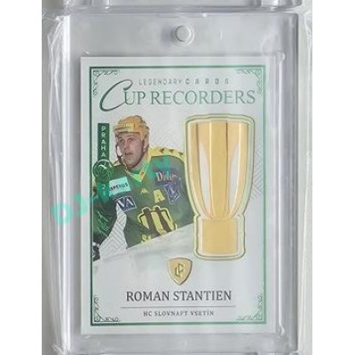 2023 Legendary Cards REKORDY ČESKÉ EXTRALIGY #CR-05 Roman Stantien Cup Recorders Expo Praha Emerald 1/1