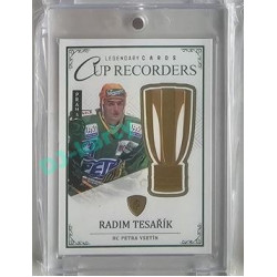 2023 Legendary Cards REKORDY ČESKÉ EXTRALIGY #CR-11 Radim Tesařík Cup Recorders Expo Praha Turquoise 1/1