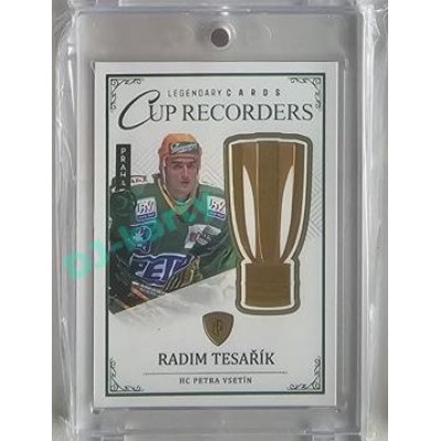 2023 Legendary Cards REKORDY ČESKÉ EXTRALIGY #CR-11 Radim Tesařík Cup Recorders Expo Praha Turquoise 1/1