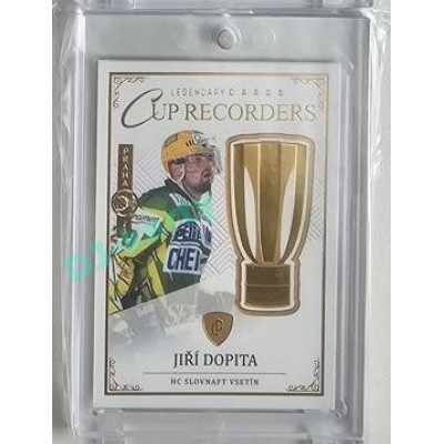 2023 Legendary Cards REKORDY ČESKÉ EXTRALIGY #CR-02 Jiří Dopita Cup Recorders Expo Praha Gold 1/1