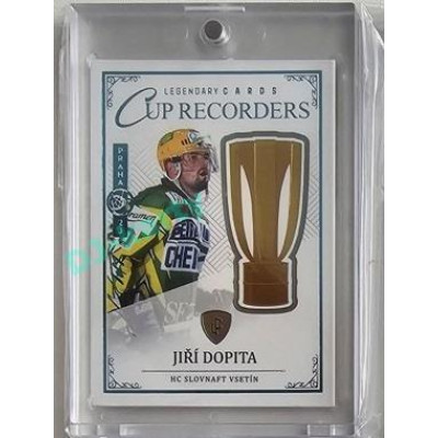 2023 Legendary Cards REKORDY ČESKÉ EXTRALIGY #CR-02 Jiří Dopita Cup Recorders Expo Praha Turquoise 1/1