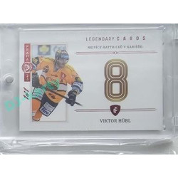 2023 Legendary Cards REKORDY ČESKÉ EXTRALIGY #ZC-MH4 Viktor Hübl Základní Část Expo Praha Red 1/1