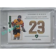 2023 Legendary Cards REKORDY ČESKÉ EXTRALIGY #ZC-S04 Viktor Hübl Základní Část Expo Praha Emerald 1/1