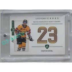 2023 Legendary Cards REKORDY ČESKÉ EXTRALIGY #ZC-S04 Viktor Hübl Základní Část Expo Praha Emerald 1/1