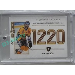 2023 Legendary Cards REKORDY ČESKÉ EXTRALIGY #ZC-U02 Viktor Hübl Základní Část Expo Praha Gold 1/1