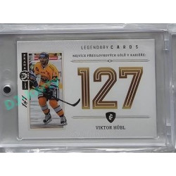 2023 Legendary Cards REKORDY ČESKÉ EXTRALIGY #ZC-PG1 Viktor Hübl Základní Část Expo Praha Gold 1/1