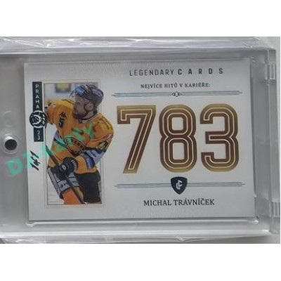 2023 Legendary Cards REKORDY ČESKÉ EXTRALIGY #ZC-H1 Michal Trávníček Základní Část Expo Praha Turquoise 1/1