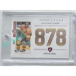 2023 Legendary Cards REKORDY ČESKÉ EXTRALIGY #ZC-PC2 Viktor Hübl Základní Část Expo Praha Red 1/1