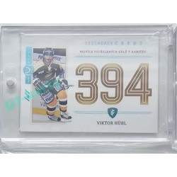 2023 Legendary Cards REKORDY ČESKÉ EXTRALIGY #ZC-GC1 Viktor Hübl Základní Část Expo Praha Turquoise 1/1
