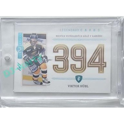 2023 Legendary Cards REKORDY ČESKÉ EXTRALIGY #ZC-GC1 Viktor Hübl Základní Část Expo Praha Turquoise 1/1