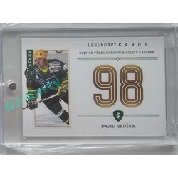 2023 Legendary Cards REKORDY ČESKÉ EXTRALIGY #ZC-PG3 David Hruška Základní Část Expo Praha Emerald 1/1