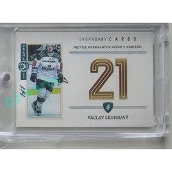 2023 Legendary Cards REKORDY ČESKÉ EXTRALIGY #ZC-S14 Václav Skuhravý Základní Část Expo Praha Turquoise 1/1