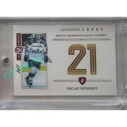2023 Legendary Cards REKORDY ČESKÉ EXTRALIGY #ZC-S14 Václav Skuhravý Základní Část Expo Praha Red 1/1