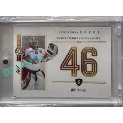 2023 Legendary Cards REKORDY ČESKÉ EXTRALIGY #ZC-MS01 Jiří Trvaj Základní Část Expo Praha Gold 1/1