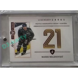2023 Legendary Cards REKORDY ČESKÉ EXTRALIGY #ZC-S10 Marek Melenovský Základní Část Expo Praha Red 1/1