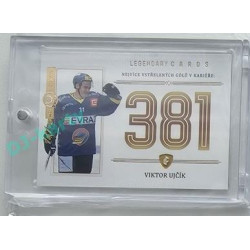 2023 Legendary Cards REKORDY ČESKÉ EXTRALIGY #ZC-GC4 Viktor Ujčík Základní Část Expo Praha Gold 1/1